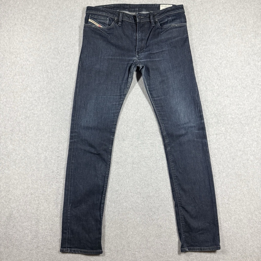 Diesel Shioner Jeans Men 32x32 Slim Skinny Stretch Denim Dark Wash 008AA